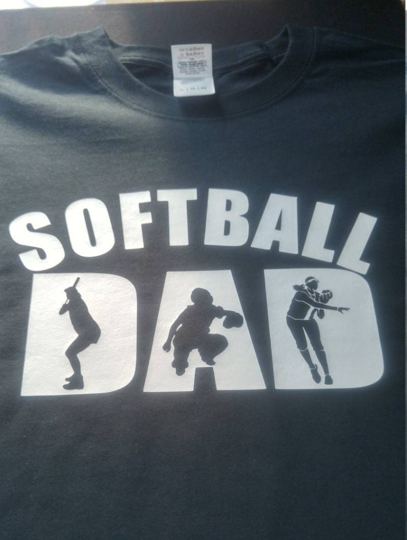Softball Papa-T-Shirt von AlteredGoodsStore