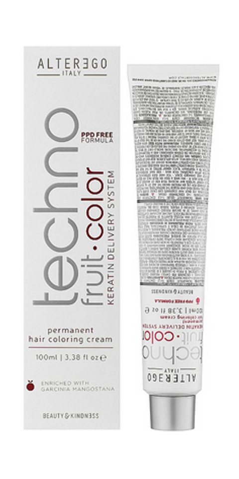 Alterego Haarfarbe Alterego Techno Fruit Color Permanent Hair Coloring Cream 10/3 Blonde von Alterego
