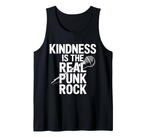 Humorvoller Spruch Kindness is The Real Punk Rock Damen Herren Tank Top Humorvoller Spruch Kindness is The Real Punk Rock Damen Herren Tank Top von Alternative Music Rebel Positivity Microphone Vibe
