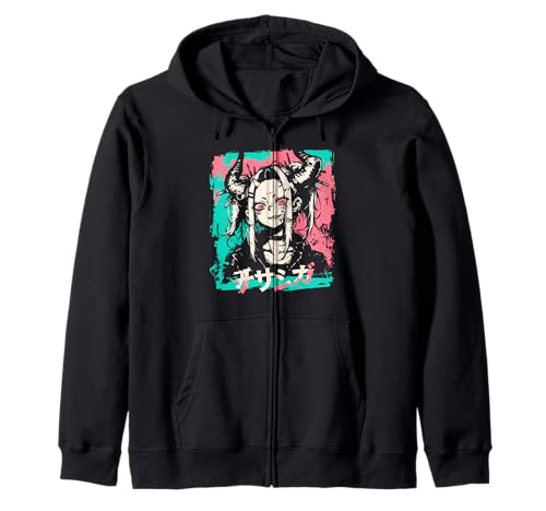 Goth Grunge Dämon Anime Girl Waifu Horror Alt-Ästhetik Kapuzenjacke von Alternative Vaporwave Gothic Sad Alt Grunge Woman