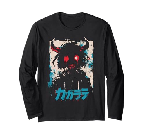 Goth Grunge Dämon Anime Girl Waifu Horror Alt-Ästhetik Langarmshirt von Alternative Vaporwave Gothic Sad Alt Grunge Woman
