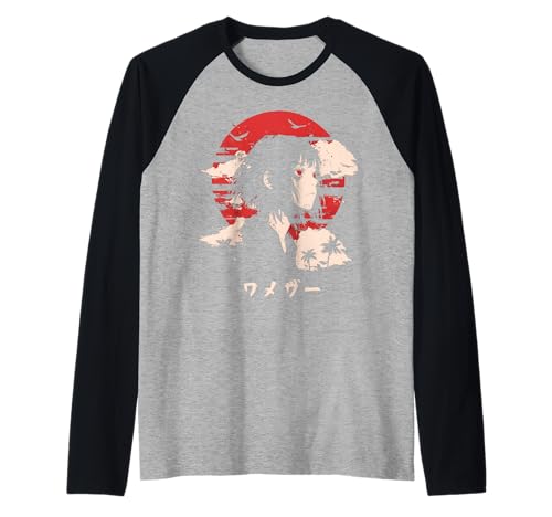 Goth Grunge Dämon Anime Girl Waifu Horror Alt-Ästhetik Raglan von Alternative Vaporwave Gothic Sad Alt Grunge Woman