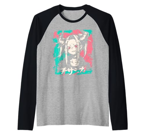 Goth Grunge Dämon Anime Girl Waifu Horror Alt-Ästhetik Raglan von Alternative Vaporwave Gothic Sad Alt Grunge Woman