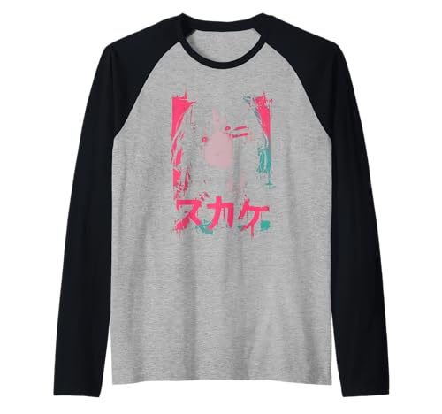 Goth Grunge Dämon Anime Girl Waifu Horror Alt-Ästhetik Raglan von Alternative Vaporwave Gothic Sad Alt Grunge Woman