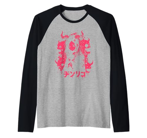 Goth Grunge Dämon Anime Girl Waifu Horror Alt-Ästhetik Raglan von Alternative Vaporwave Gothic Sad Alt Grunge Woman