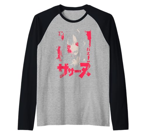 Goth Grunge Dämon Anime Girl Waifu Horror Alt-Ästhetik Raglan von Alternative Vaporwave Gothic Sad Alt Grunge Woman