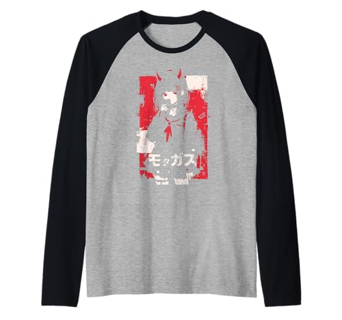 Goth Grunge Dämon Anime Girl Waifu Horror Alt-Ästhetik Raglan von Alternative Vaporwave Gothic Sad Alt Grunge Woman