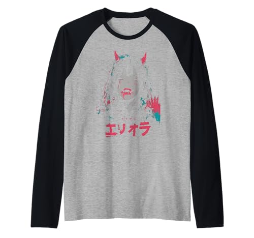 Goth Grunge Dämon Anime Girl Waifu Horror Alt-Ästhetik Raglan von Alternative Vaporwave Gothic Sad Alt Grunge Woman