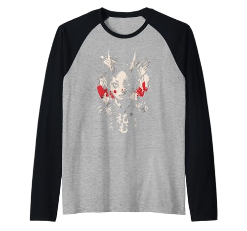 Goth Grunge Dämon Anime Girl Waifu Horror Alt-Ästhetik Raglan von Alternative Vaporwave Gothic Sad Alt Grunge Woman
