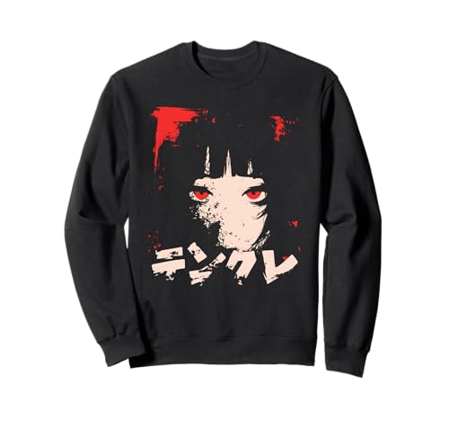 Goth Grunge Dämon Anime Girl Waifu Horror Alt-Ästhetik Sweatshirt von Alternative Vaporwave Gothic Sad Alt Grunge Woman