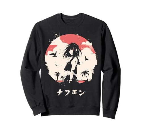 Goth Grunge Dämon Anime Girl Waifu Horror Alt-Ästhetik Sweatshirt von Alternative Vaporwave Gothic Sad Alt Grunge Woman