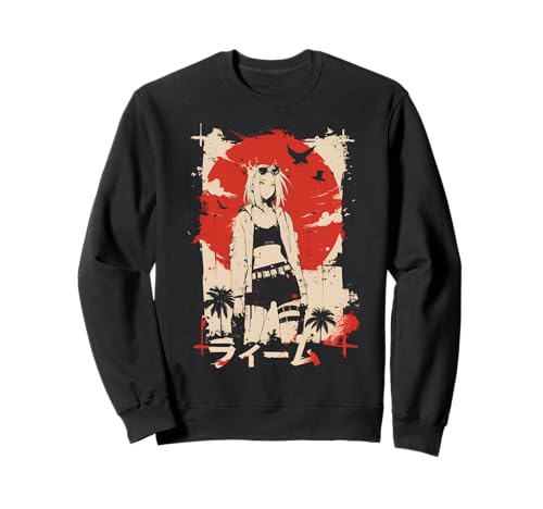 Goth Grunge Dämon Anime Girl Waifu Horror Alt-Ästhetik Sweatshirt von Alternative Vaporwave Gothic Sad Alt Grunge Woman