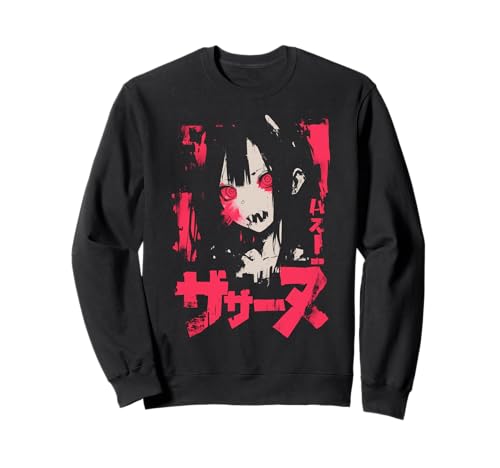 Goth Grunge Dämon Anime Girl Waifu Horror Alt-Ästhetik Sweatshirt von Alternative Vaporwave Gothic Sad Alt Grunge Woman