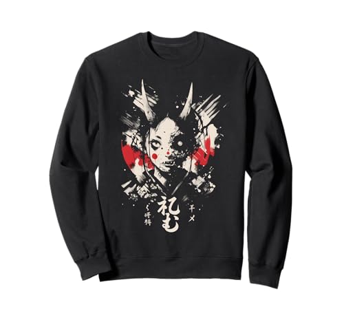 Goth Grunge Dämon Anime Girl Waifu Horror Alt-Ästhetik Sweatshirt von Alternative Vaporwave Gothic Sad Alt Grunge Woman