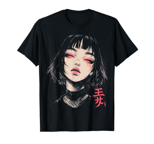 Alternative Vaporwave Gothic Sad Alt Grunge Woman Goth Grunge Dämon Anime Girl Waifu Horror Alt-Ästhetik T-Shirt von Alternative Vaporwave Gothic Sad Alt Grunge Woman