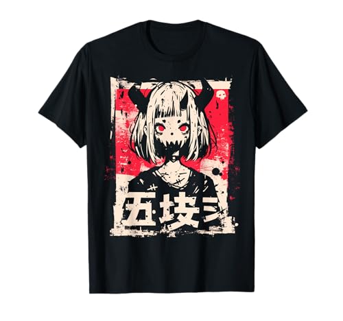 Goth Grunge Dämon Anime Girl Waifu Horror Alt-Ästhetik T-Shirt von Alternative Vaporwave Gothic Sad Alt Grunge Woman
