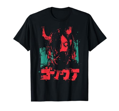 Goth Grunge Dämon Anime Girl Waifu Horror Alt-Ästhetik T-Shirt von Alternative Vaporwave Gothic Sad Alt Grunge Woman