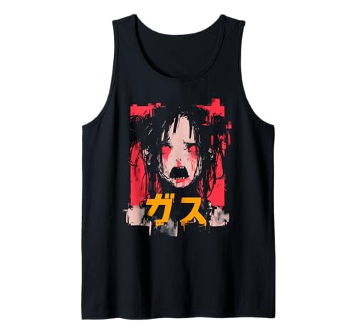 Goth Grunge Dämon Anime Girl Waifu Horror Alt-Ästhetik Tank Top von Alternative Vaporwave Gothic Sad Alt Grunge Woman