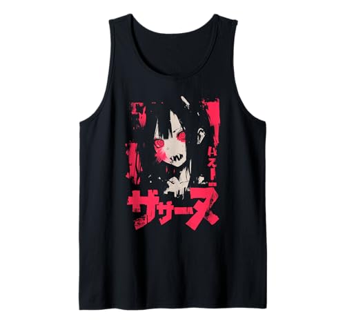 Goth Grunge Dämon Anime Girl Waifu Horror Alt-Ästhetik Tank Top von Alternative Vaporwave Gothic Sad Alt Grunge Woman
