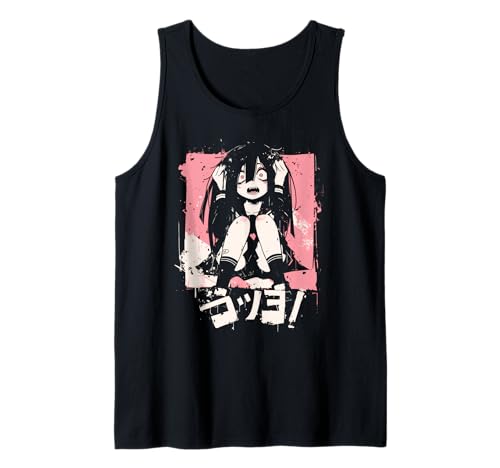 Goth Grunge Dämon Anime Girl Waifu Horror Alt-Ästhetik Tank Top von Alternative Vaporwave Gothic Sad Alt Grunge Woman