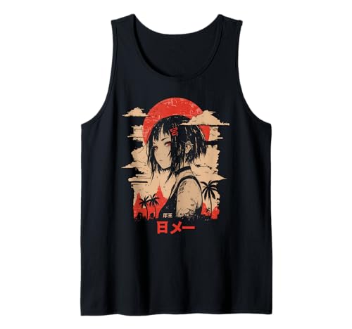 Goth Grunge Dämon Anime Girl Waifu Horror Alt-Ästhetik Tank Top von Alternative Vaporwave Gothic Sad Alt Grunge Woman