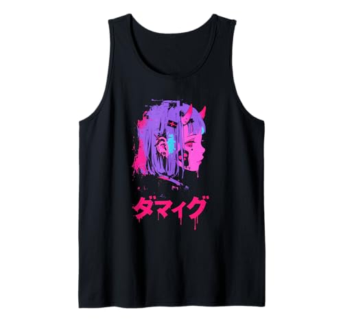 Goth Grunge Dämon Anime Girl Waifu Horror Alt-Ästhetik Tank Top von Alternative Vaporwave Gothic Sad Alt Grunge Woman
