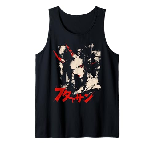 Goth Grunge Dämon Anime Girl Waifu Horror Alt-Ästhetik Tank Top von Alternative Vaporwave Gothic Sad Alt Grunge Woman
