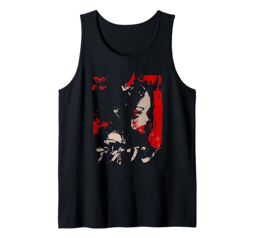 Goth Grunge Dämon Anime Girl Waifu Horror Alt-Ästhetik Tank Top von Alternative Vaporwave Gothic Sad Alt Grunge Woman