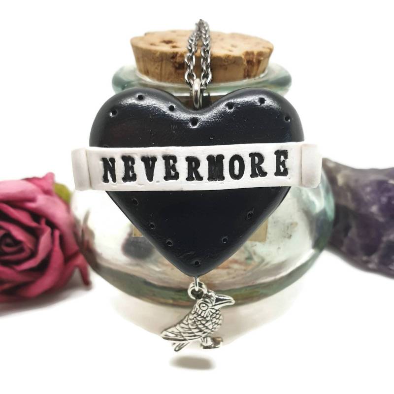 Handgemachte Nevermore-Raven-Kette Gothic Edgar Allan Poe Schmuck Handgemachte Nevermore-Raven-Kette Gothic Edgar Allan Poe Schmuck von AlternativeJewellery