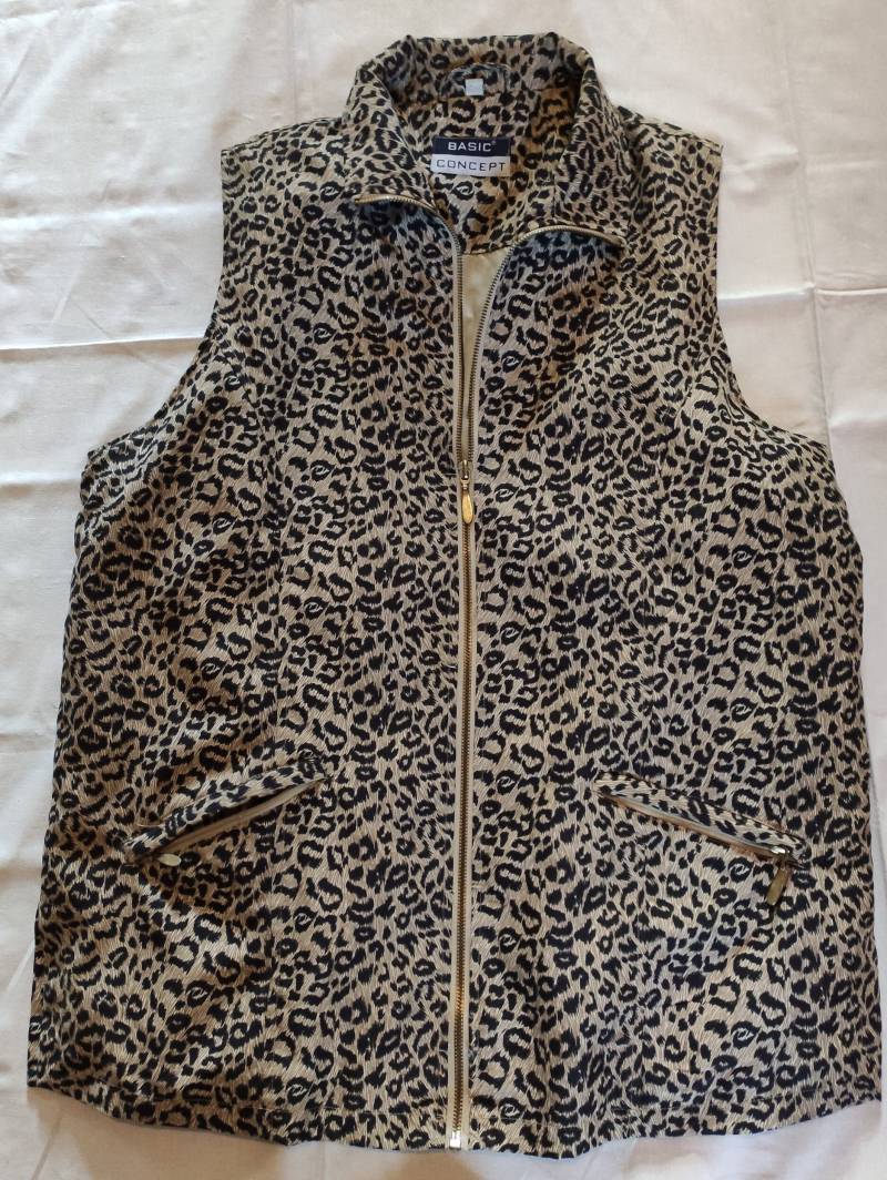 Basic Concept Leopardenmuster Baumwolle/Polyester Gr. 40 Vintage 90Er von AltesundRares