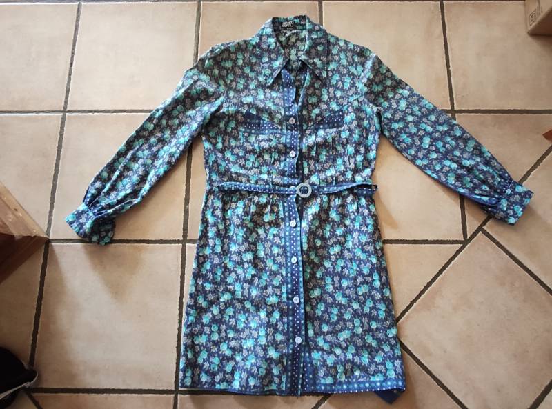 Dennet Barry Blusenkleid Mit Gürtel Gr. 40 Baumwolle von AltesundRares