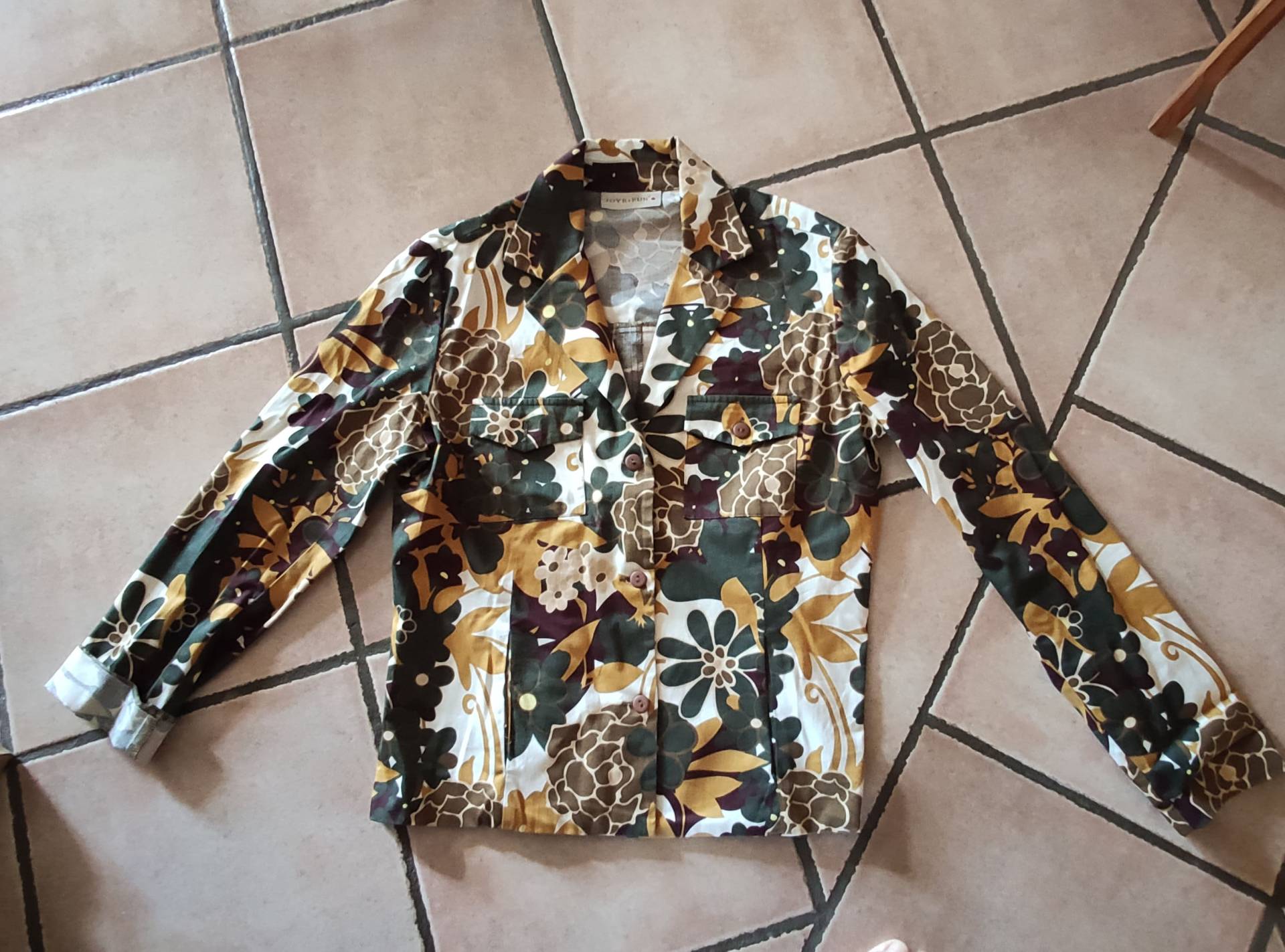 Joye+Fun Blusenjacke Vintage Gr. 36 Baumwolle 90Er Jahre Joye+Fun Blusenjacke Vintage Gr. 36 Baumwolle 90Er Jahre von AltesundRares