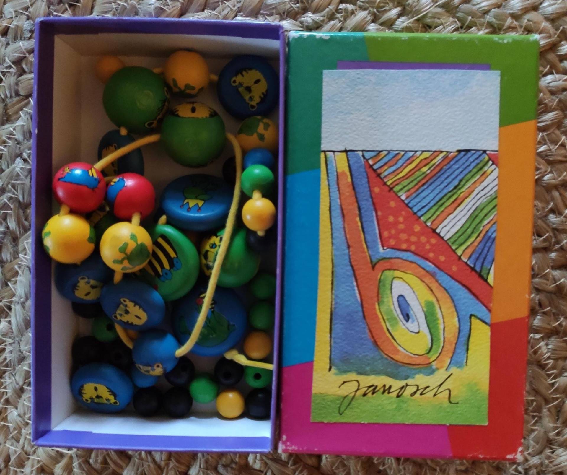 Vintage Janosch Kette Motivperlen 1993 Hasbro Kleine & Große Perlen von AltesundRares