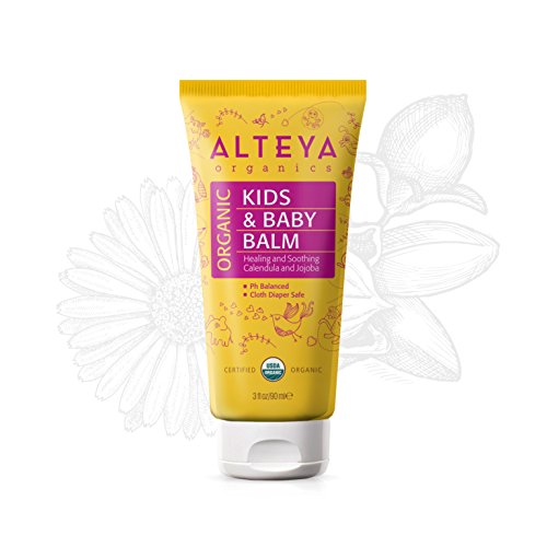 Alteya Bio Babybalsam 90ml – USDA Organic-zertifiziert - Babyhautpflege auf der Basis ätherischer Rosenöle – heilt und schützt empfindliche und irritierte Haut von Alteya