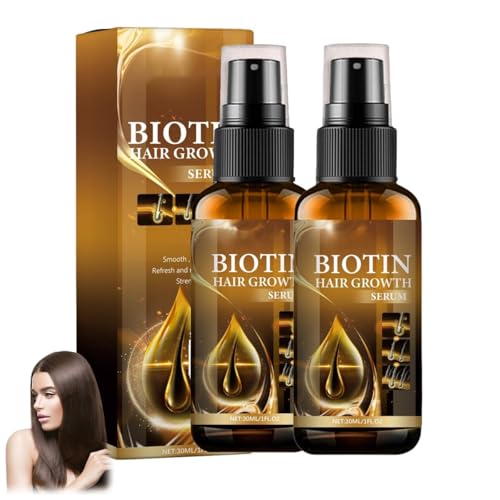 Altherona Biotin Haarwachstumsserum Spray 2x30ml – Anti-Haarausfall Serum mit Ingwer & Ginseng – Stärkt das Haar & fördert gesundes Wachstum für Männer & Frauen von Altherona