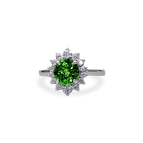Althum 1 Karat Personalisierter Smaragd Verlobungsring 925er Sterlingsilber Runder Smaragd Mai Geburtsstein-Verlobungsring Jahrestagsschmuck Geschenk für Frauen Althum 1 Karat Personalisierter Smaragd Verlobungsring 925er Sterlingsilber Runder Smaragd Mai Geburtsstein-Verlobungsring Jahrestagsschmuck Geschenk für Frauen von Althum