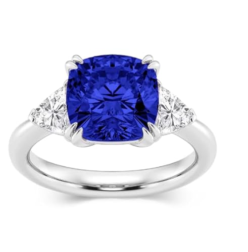 Althum 1 Karat Saphir Verlobungsring 925er Sterlingsilber September Saphir Geburtssteinring mit Moissanit Schmuckgeschenk für Frauen Althum 1 Karat Saphir Verlobungsring 925er Sterlingsilber September Saphir Geburtssteinring mit Moissanit Schmuckgeschenk für Frauen von Althum