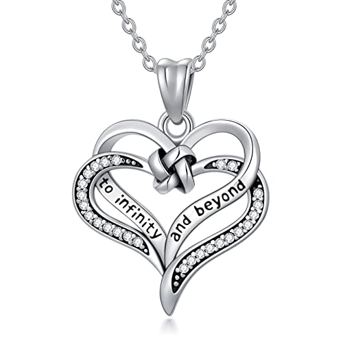 Althum Herz kette Damen 925 Sterling Silber Herz Anhänger Halskette Schmuck für Freundin Mutter Valentinstag Muttertag Geschenk… von Althum