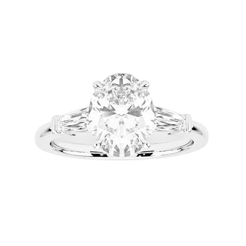 Althum Ovaler Moissanit-Verlobungsring aus 925er Sterlingsilber mit 1–3 Karat Moissanit personalisierbarer Ring Jahrestagsschmuck Geschenk für Frauen Althum Ovaler Moissanit-Verlobungsring aus 925er Sterlingsilber mit 1–3 Karat Moissanit personalisierbarer Ring Jahrestagsschmuck Geschenk für Frauen von Althum