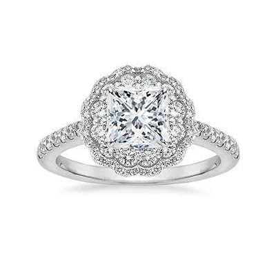 Althum1,5 Karat Prinzessschliff Weißer Kristall mit Moissanit Personalisierter Ring 925er Sterlingsilber April Geburtsstein Verlobungsringe Schmuck zum Jahrestag Geschenk für Frauen Althum1,5 Karat Prinzessschliff Weißer Kristall mit Moissanit Personalisierter Ring 925er Sterlingsilber April Geburtsstein Verlobungsringe Schmuck zum Jahrestag Geschenk für Frauen von Althum