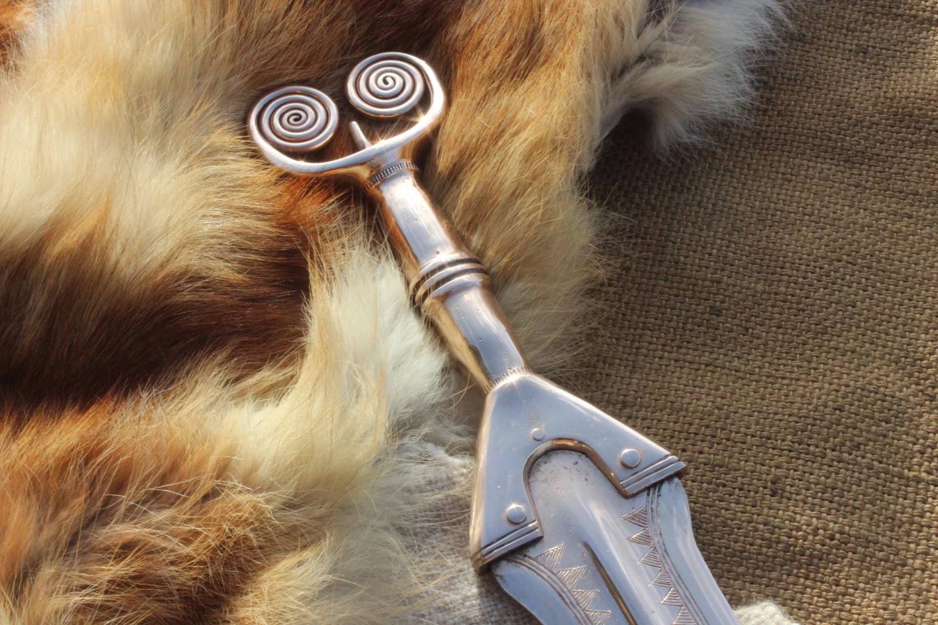 Antennenschwert Vollgriffschwert Der Bronzezeit Ca. 900 - 700V.chr Spätbronzezeit Bronzeschwert As1 von Altmarkbronze