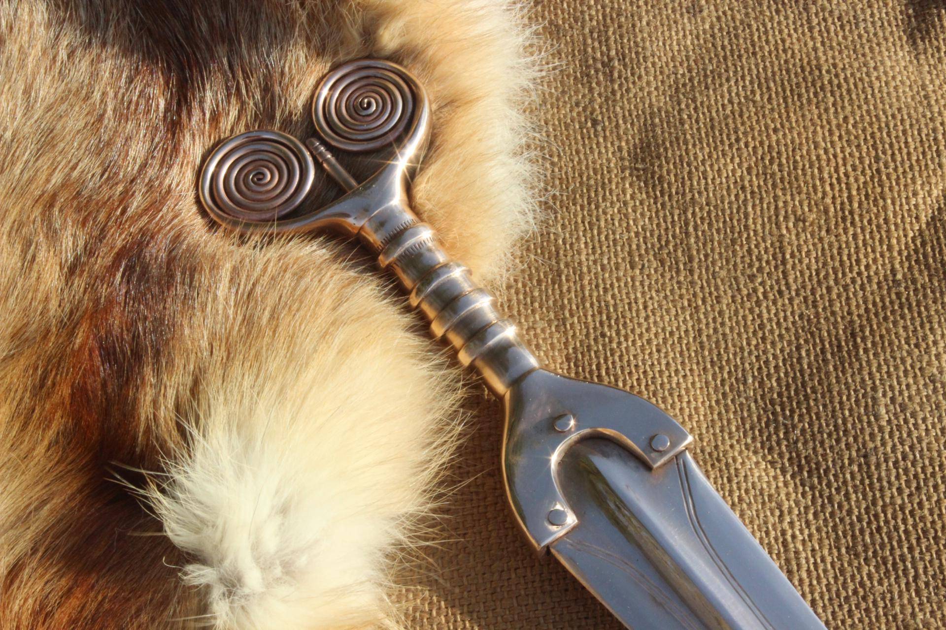 Antennenschwert Vollgriffschwert Der Bronzezeit Ca. 900 - 700V.chr Spätbronzezeit Bronzeschwert As2 von Altmarkbronze