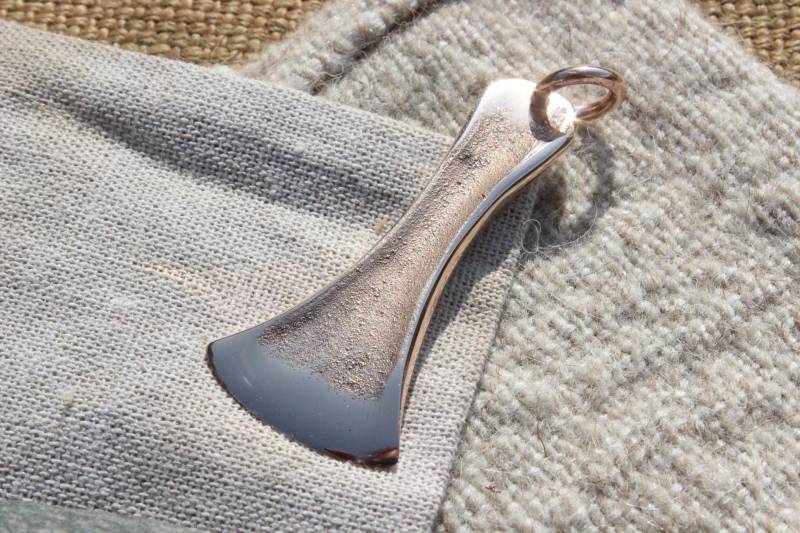 Aunjetitzer Kultur Axtanhänger Ca. 2400 - 1600 V.chr. Bronzezeit Schmuck Himmelsscheibe Beilanhänger B3 von Altmarkbronze