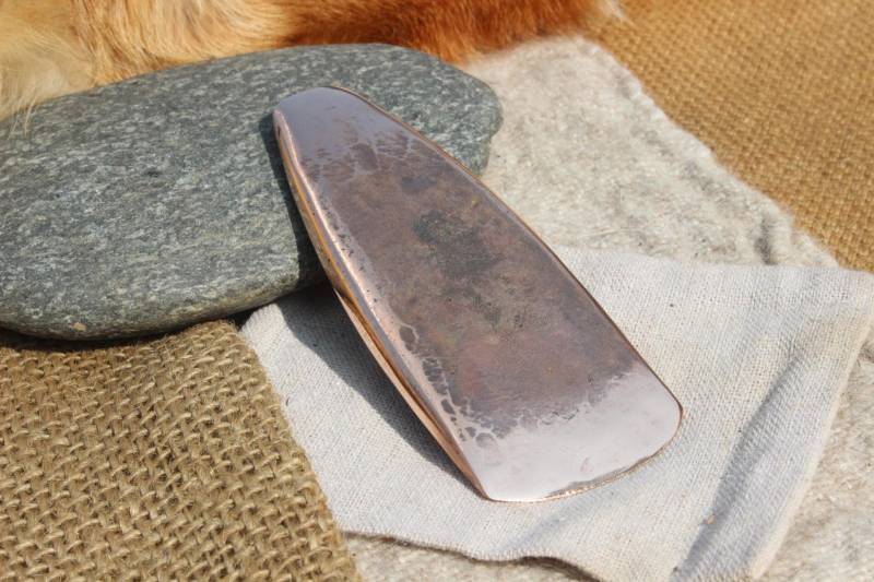 Kupfersteinzeit Kupferbeil Ca. 3500 - 4000 V.chr. Kupferzeit Steinzeit Copperaxe Reenactment 99% Kupfer Geschmiedet Kupferaxt Gl von Altmarkbronze