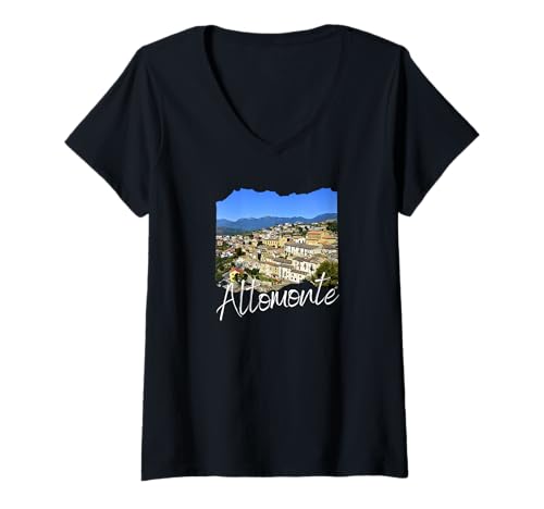 Damen Italien Altomonte T-Shirt mit V-Ausschnitt von Altomonte Italien Souvenirs