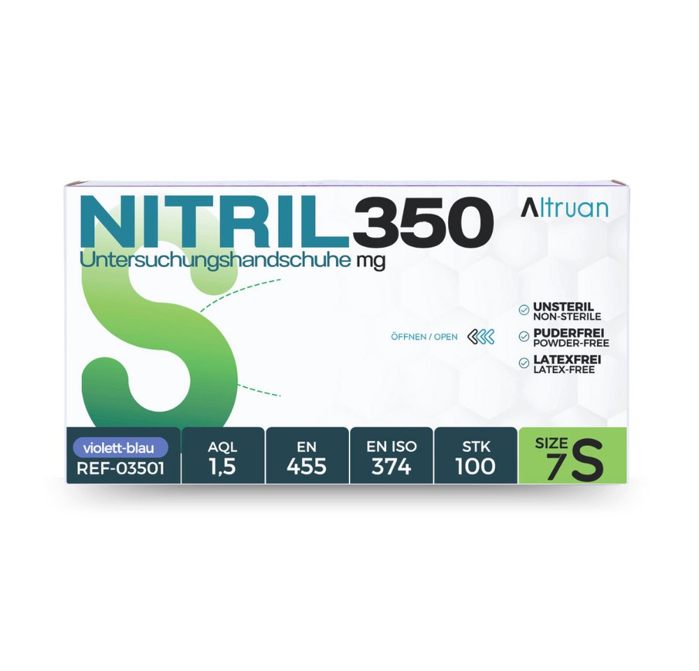 Altruan Nitril-Handschuhe ALTRUAN Nitrilhandschuhe 1000 Stück Dunkel Blau, Nitril350 Altruan Nitril-Handschuhe ALTRUAN Nitrilhandschuhe 1000 Stück Dunkel Blau, Nitril350 von Altruan