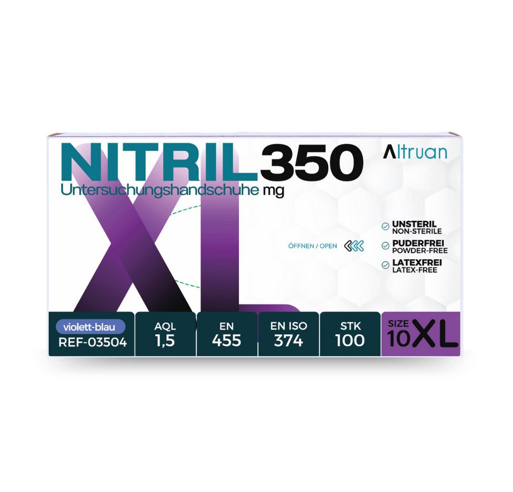 Altruan Nitril-Handschuhe ALTRUAN Nitrilhandschuhe 1000 Stück Dunkel Blau, Nitril350 Altruan Nitril-Handschuhe ALTRUAN Nitrilhandschuhe 1000 Stück Dunkel Blau, Nitril350 von Altruan