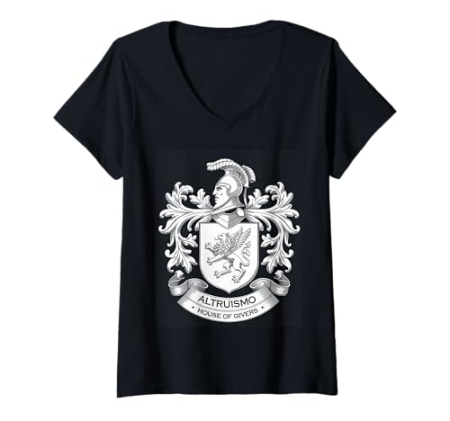 Damen Altruismo House of Givers Tees T-Shirt mit V-Ausschnitt von Altruismo House Of Givers RCA Givers School Spirit