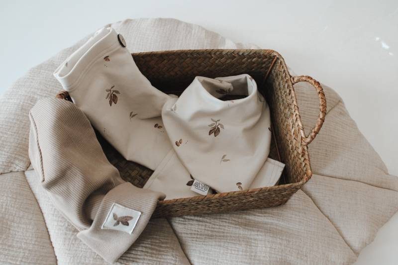 Organic Baby Kleinkinder Halstuch Bandana Cacao von AltuHandmade