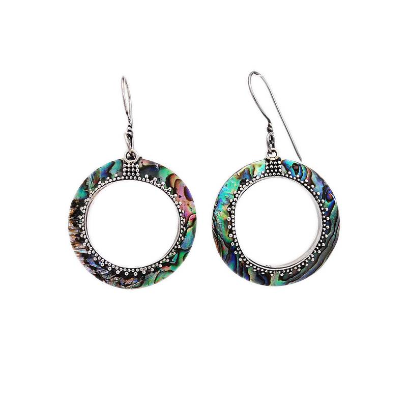 Abalone/Paua/925 Sterlingsilber Ohrhänger/Ohrringe/Ohrringe/Ohrhänger Aus Silber 925/Ohrringe/Ohrhänger/Schlaufe/Geschenk Für Sie/Ecl-Pi046 von AltumJewelry